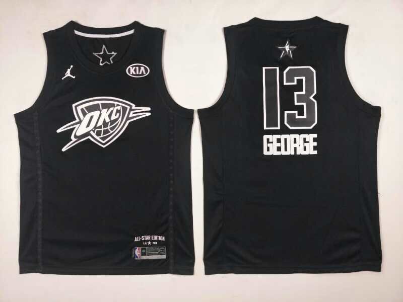 Men Oklahoma City Thunder #13 George Black 2108 All Stars NBA Jerseys->minnesota timberwolves->NBA Jersey